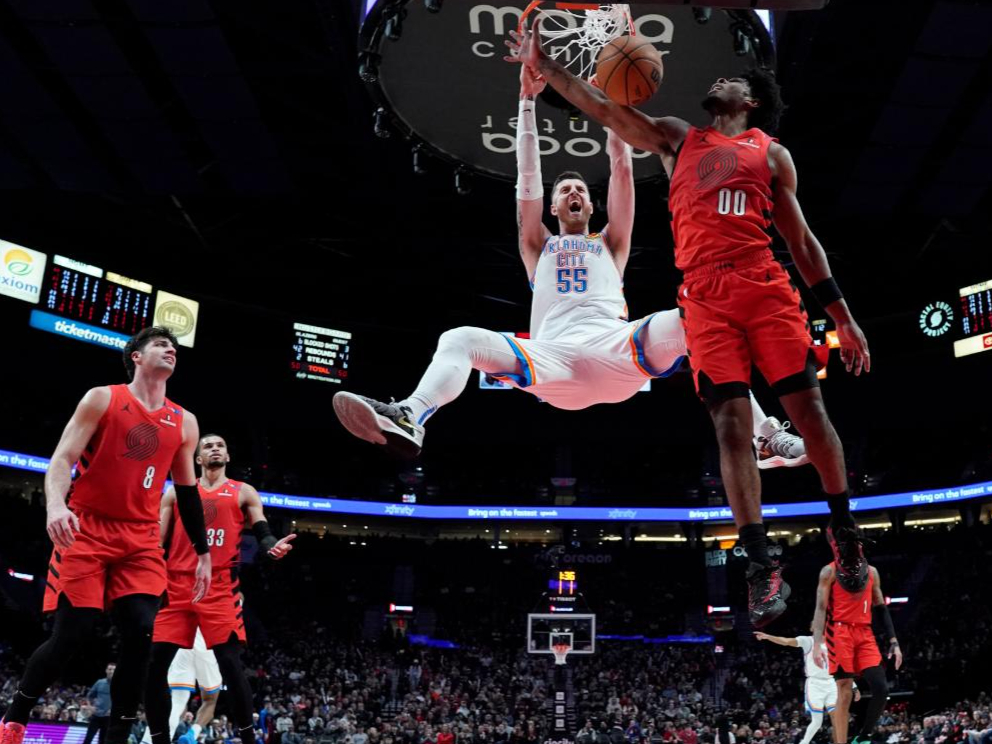 开拓者队篮板抢断出色，已成为强队